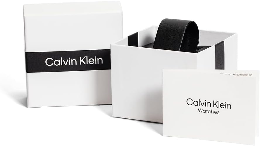 Calvin Klein Montre Analogique Multifunction à Quartz pour Homme Collection Gauge - Disponible avec Bracelet en Acier Inoxydable ou en Cuir