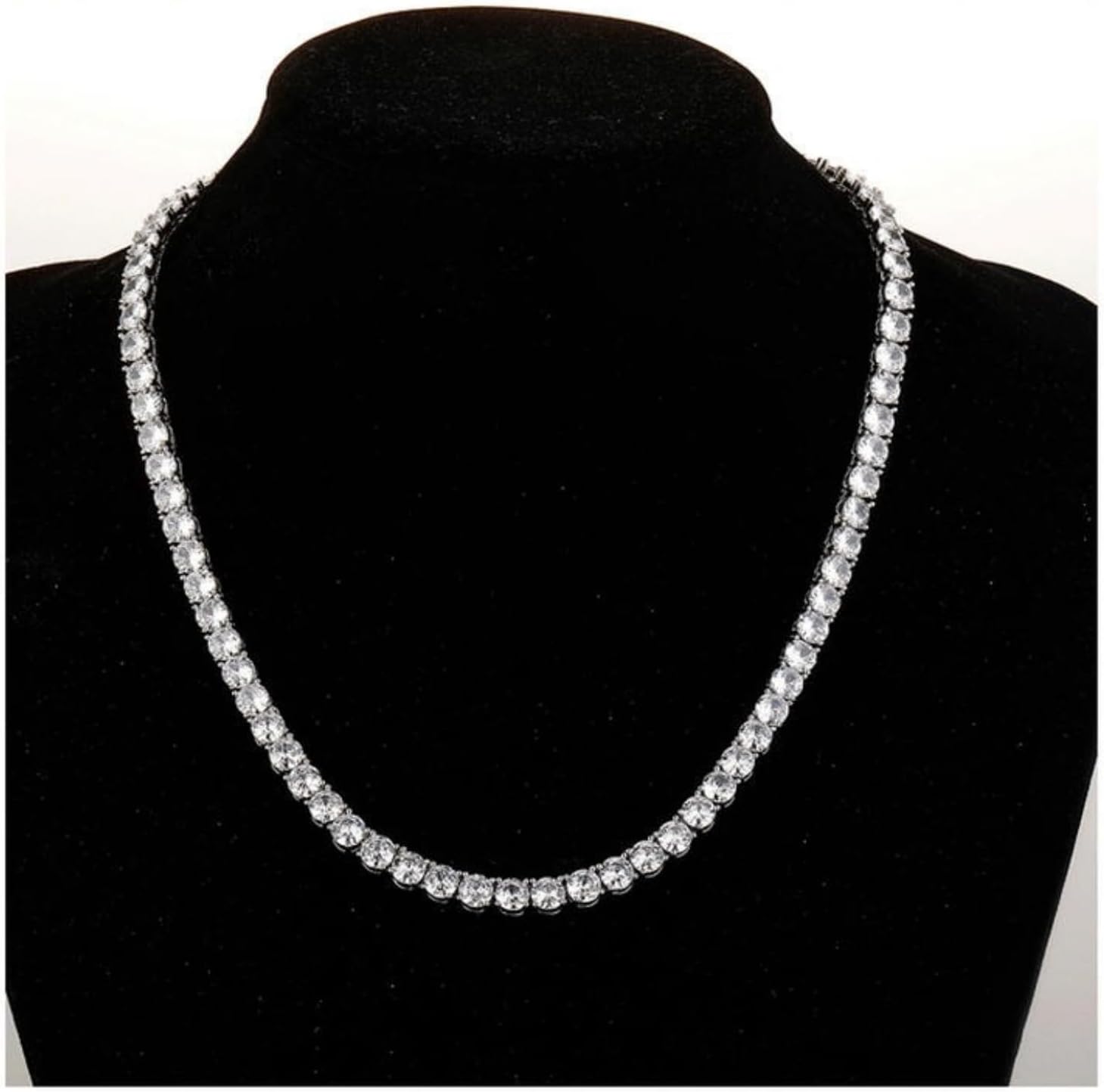 Chaîne de tennis en oxyde de zirconium pour homme et femme, style hip-hop, design minimaliste, collier, bracelet, cadeau à porter au quotidien