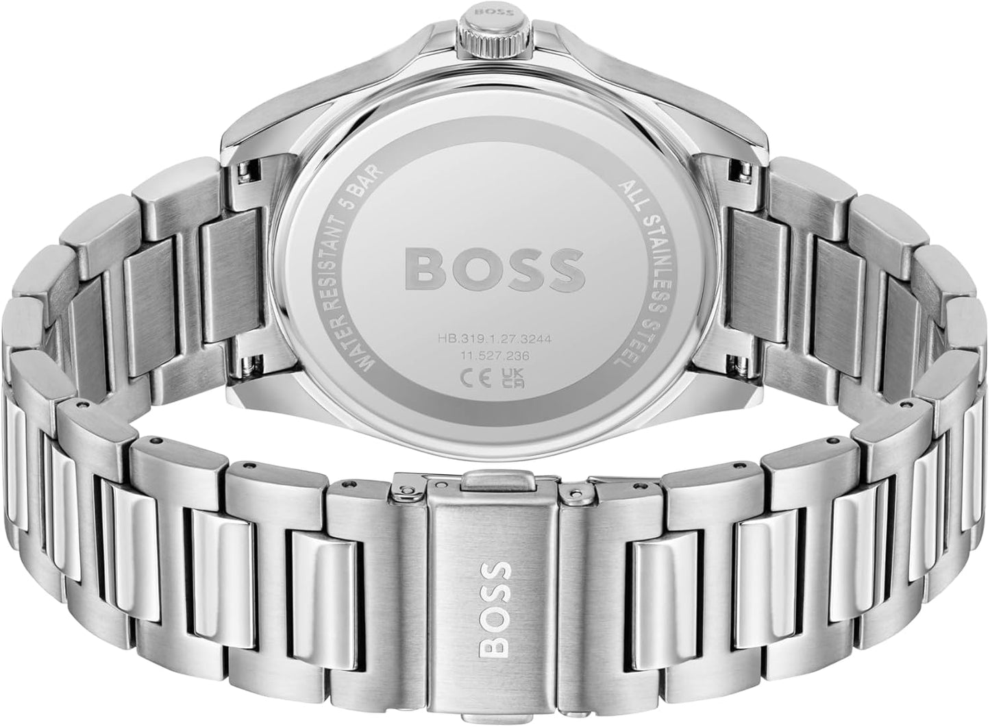 BOSS Montre à Mouvement à Quartz Trois Aiguilles pour Homme Collection Strike avec Bracelet en Acier Inoxydable