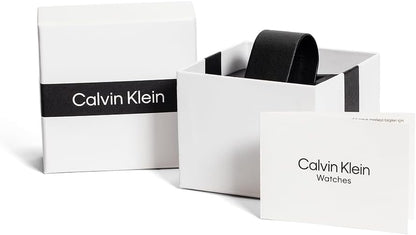 Calvin Klein Montre Analogique Multifunction à Quartz pour Homme Collection Gauge - Disponible avec Bracelet en Acier Inoxydable ou en Cuir