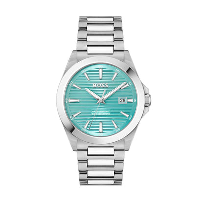 BOSS Montre à Mouvement à Quartz Trois Aiguilles pour Homme Collection Strike avec Bracelet en Acier Inoxydable
