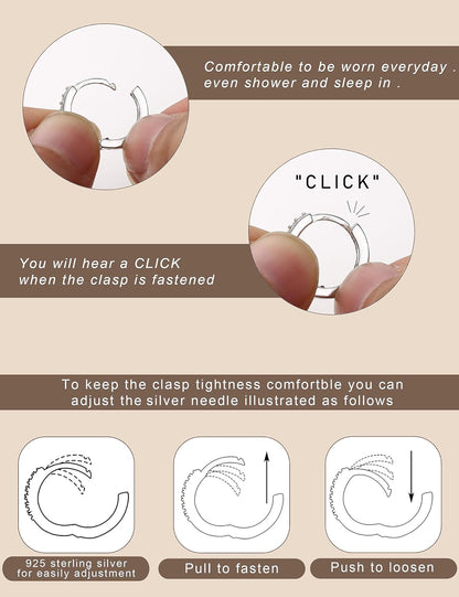 MOGASA 12 Paires Boucles d'Oreilles Femme Acier Inoxydable Ensemble Créoles Clous D'oreilles Hypoallergénique Piercing Oreille Helix Cartilage Boucle d Oreille Acier Inoxydable pour Femme Homme Bijoux