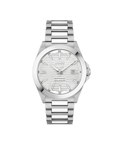 BOSS Montre à Mouvement à Quartz Trois Aiguilles pour Homme Collection Strike avec Bracelet en Acier Inoxydable