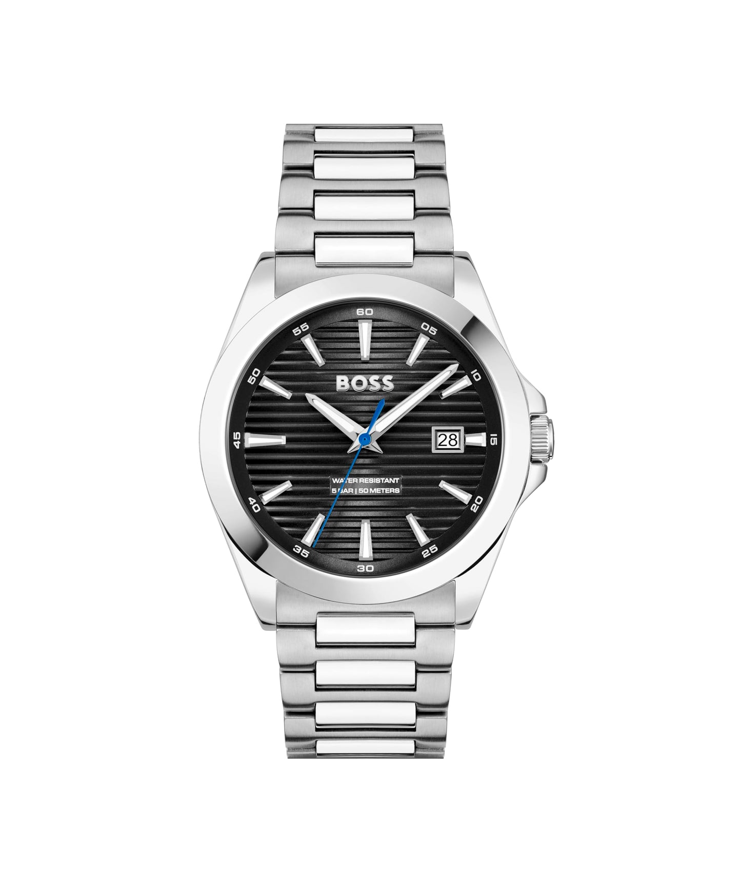 BOSS Montre à Mouvement à Quartz Trois Aiguilles pour Homme Collection Strike avec Bracelet en Acier Inoxydable