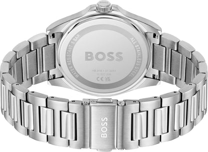 BOSS Montre à Mouvement à Quartz Trois Aiguilles pour Homme Collection Strike avec Bracelet en Acier Inoxydable