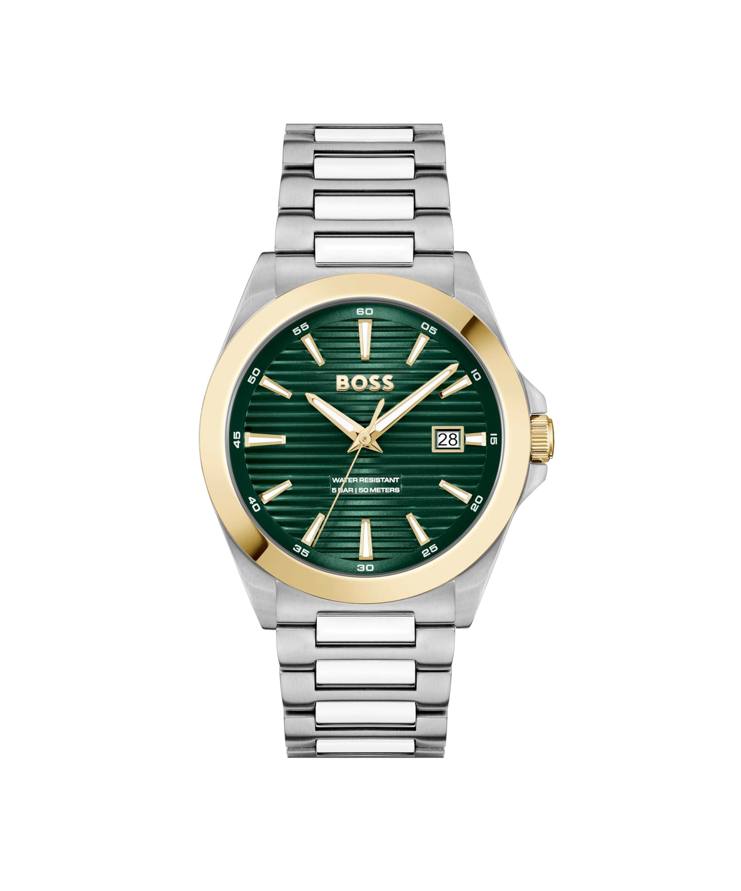 BOSS Montre à Mouvement à Quartz Trois Aiguilles pour Homme Collection Strike avec Bracelet en Acier Inoxydable