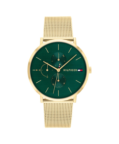 Tommy Hilfiger Montre Multifonction en Quartz pour Femme - 3 sous-Cadrans, Résistante à l'eau 3ATM avec Bracelet en Cuir ou en Acier Inoxydable en Maillons ou en Maille