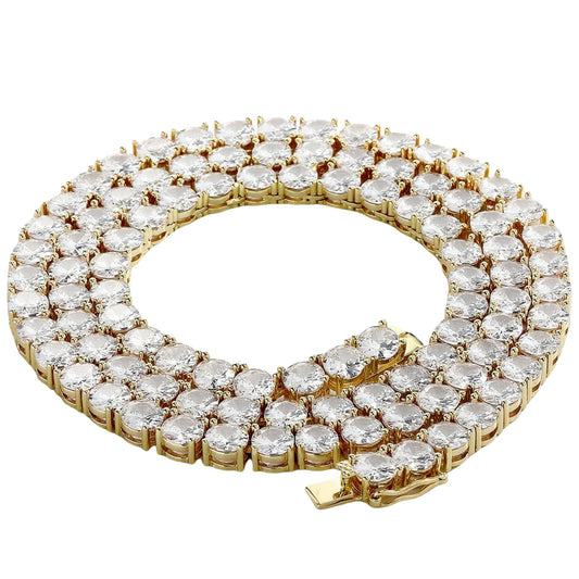 Chaîne de tennis en oxyde de zirconium pour homme et femme, style hip-hop, design minimaliste, collier, bracelet, cadeau à porter au quotidien
